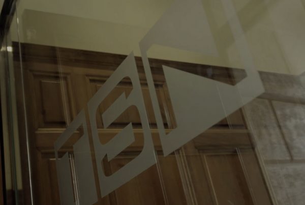 TSN Law logo on mirror