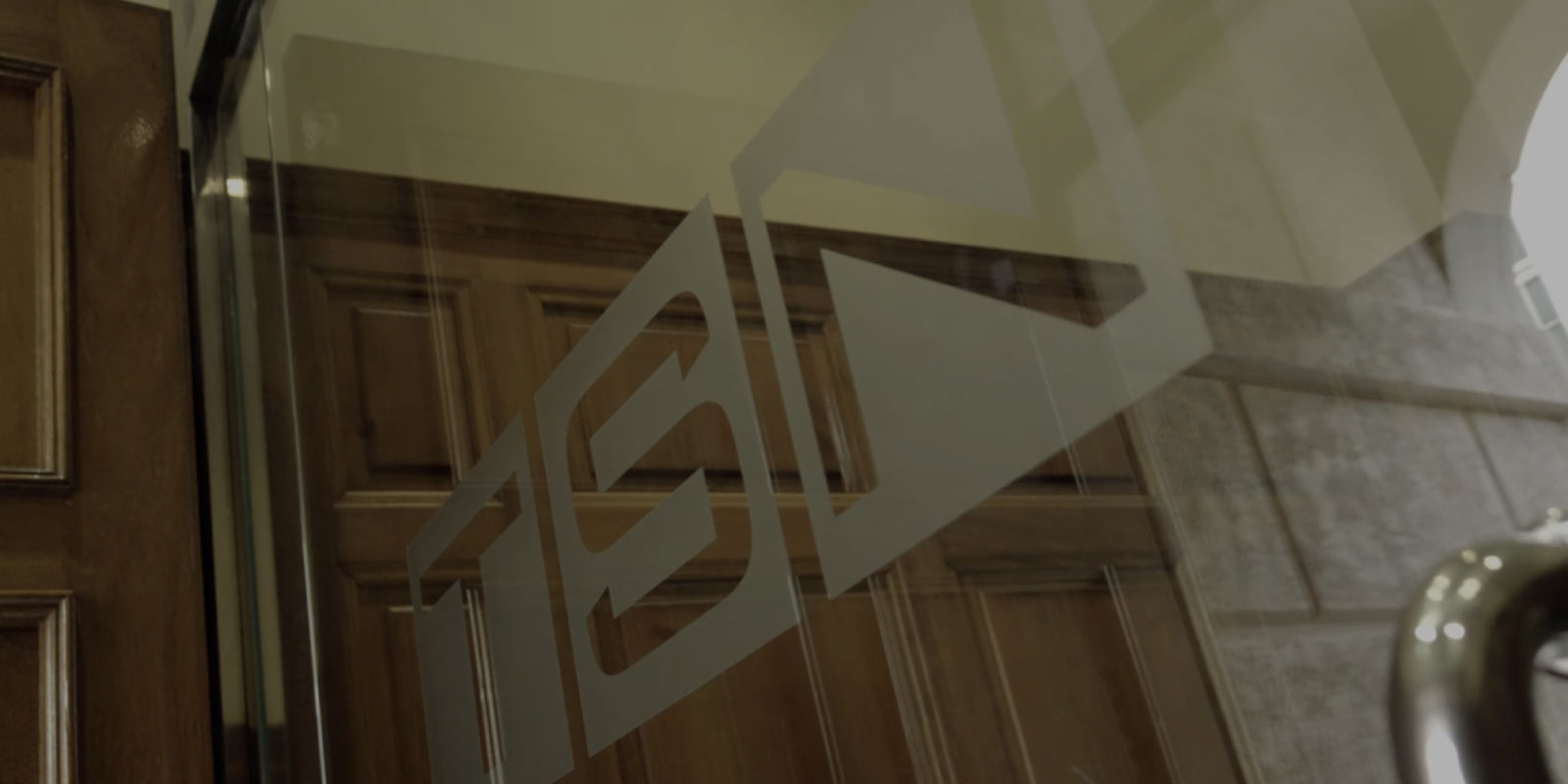 TSN Law logo on mirror